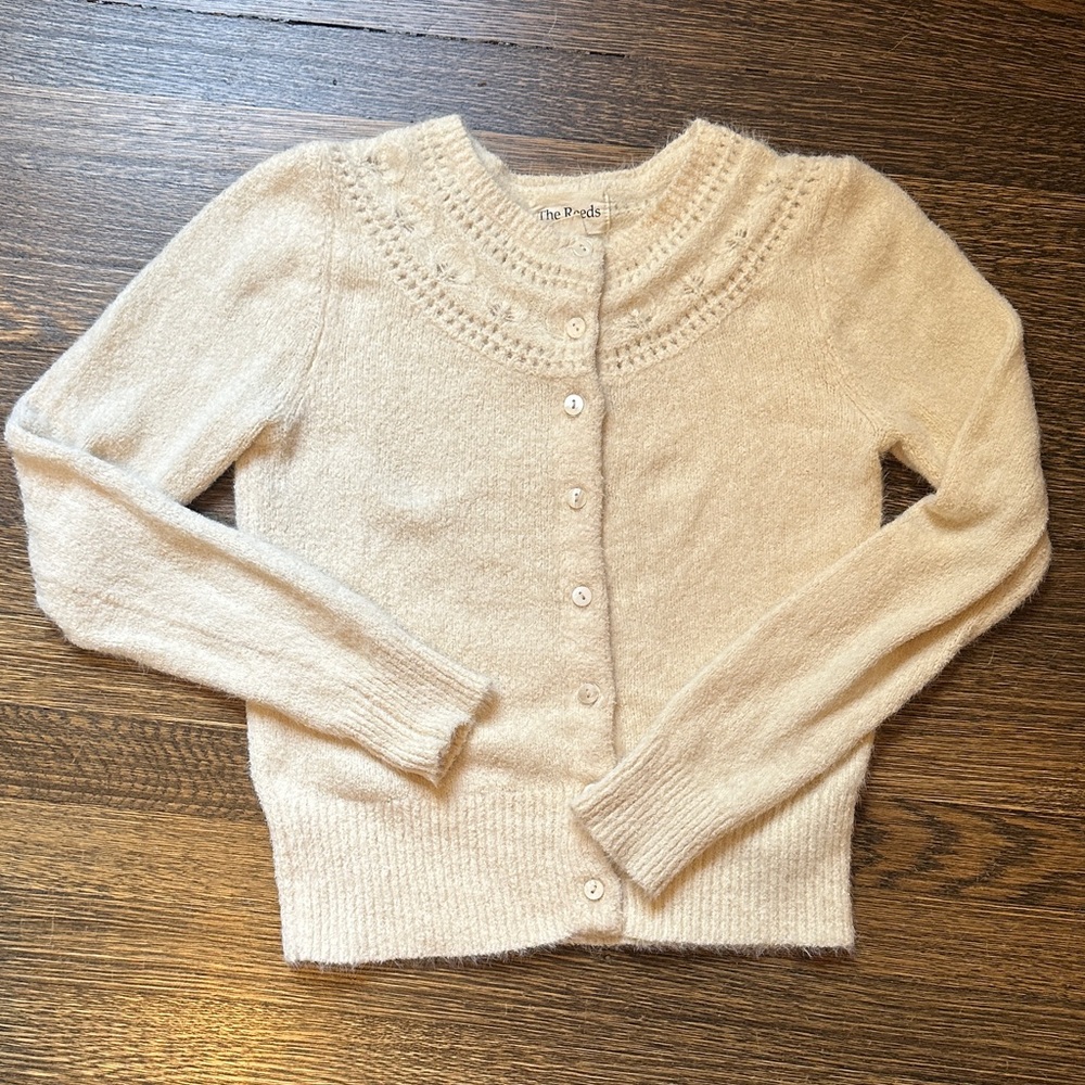 The Reeds - Jcrew pointelle sweater in cream